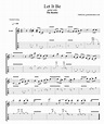 The Beatles - Let It Be solo tab - pdf guitar tab - guitar pro tab ...