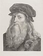 an old drawing of a man with long hair and a beard wearing a beret