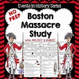 Boston Massacre Study and Rubric by Rigorous Resources by Lisa | TpT