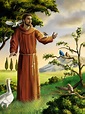 Francis Of Assisi And Animals Picture, Catholic Patron Saint Of Animals ...