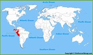 Peru location on the World Map - Ontheworldmap.com