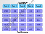 ESL - English PowerPoints: Present perfect Jeopardy