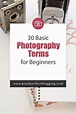 30 Basic Photography Terms for Beginners – Photography terms ...