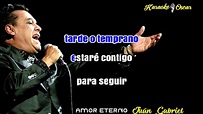 Amor eterno Juan Gabriel Karaoke - YouTube