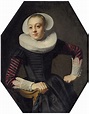 Thomas de Keyser (1596-1667) Portrait of a lady in a black dress with ...