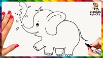 Cómo Dibujar Un Elefante Paso A Paso 🐘 Dibujo De Elefante | Dibujo de ...