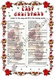 Last Christmas Lyrics Printable