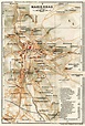 Old map of Marienbad (Mariánské Lázne) in 1913. Buy vintage map replica ...