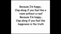 Pharrell Williams - Happy (Lyrics/Testo) - YouTube