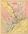Bangor Map Vintage Map of Bangor maine Reproduction on - Etsy
