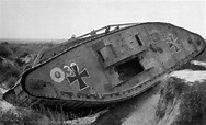 The Mark IV female tank captured and used by Germans named "Lotte ...