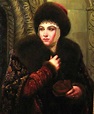 Potrait of Marfa Sobakina, third wife of the famous Russian Tsar Ivan ...