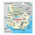 Mapas y Datos de Uruguay - Atlas mundial | Historia Online