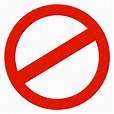Signo prohibido detener y prohibir el símbolo del círculo rojo | Vector ...