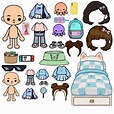 Paper doll Toca Boca TWINS DELUXE in 2023