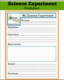 Science Experiments for Kids: Printable Scientific Method Worksheet