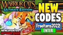 OCTOBER 2022 *CODES* NEW WORKING REDEEM CODES FOR ROBLOX WARRIORS CATS ...