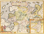 Mapa histórico de Frisia Oriental alrededor de 1609 - Etsy México