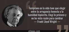 Frases y citas célebres de Frank Lloyd Wright 📖