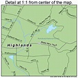 Highlands North Carolina Street Map 3731360