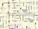 Marshalltown Map, Iowa