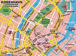 Map of Copenhagen (City in Denmark) | Welt-Atlas.de