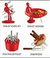 Wacky Wednesday "The Ex" Knife Set - Kitchen Designs by Ken Kelly Long ...