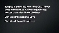 International Love ( Lyrics) - YouTube