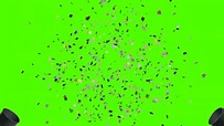 Confetti with Party Horn Sound Green Screen Effect (Free to Use) - YouTube