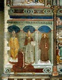 St Sabinus, Cardinal egidio Albornoz kneeling, St Clement and St ...