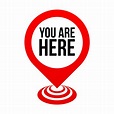 You Are Here With Map Pointer Vector, You Are Here Map Pointer, You Are ...