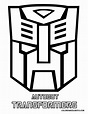 Autobot Transformers Logo Coloring Pages >> Disney Coloring Pages