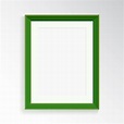 Uma moldura verde realista para fotografia ou pintura. | Vetor Premium