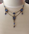 Titanic Jewelry Molly Brown's Blue Lifeboat Necklace