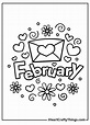 February Coloring Page - Home Design Ideas