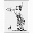 Watergate Scandal 1973 Npresident Richard Nixon Caricatured As ...