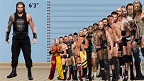 WWE Current Superstars Height Comparison Chart (Bangla-English) - YouTube