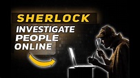 Sherlock: The Powerful OSINT Tool for Investigating People Online - YouTube