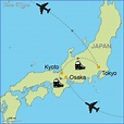 Map Of Kyoto Japan - ToursMaps.com