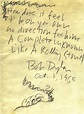 Bob Dylan- 40 Handwritings and Transcripts - NSF - Music Magazine
