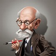 Caricatura-de-Sigmund-Freud-3.jpg (1262×1262) | Caricature, Celebrity ...
