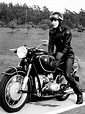 girl on a motorcycle: anke eve goldmann and her BMW R69S | tomorrow started