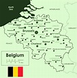 Landkarte Belgien (Übersichtskarte/Städte) : Weltkarte.com - Karten und ...