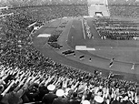 The us olympic team at the opening ceremony of the 1936 berlin olympics ...