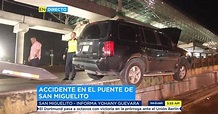 Conductor colisiona contra puente en San Miguelito y genera caos ...