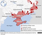 Os mapas que mostram avanço da Rússia no território da Ucrânia - BBC ...
