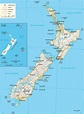 Mapa Da Nova Zelandia - YaLearn