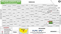 Wilson County Map, Kansas