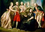 María Teresa y parte de su familia en esta pintura con sus hijos ...