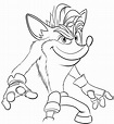 Dibujo 02 de Crash Bandicoot para colorear